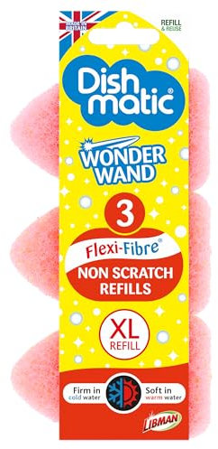 Dishmatic Wonder Wand 3 Non Scratch Refills XL