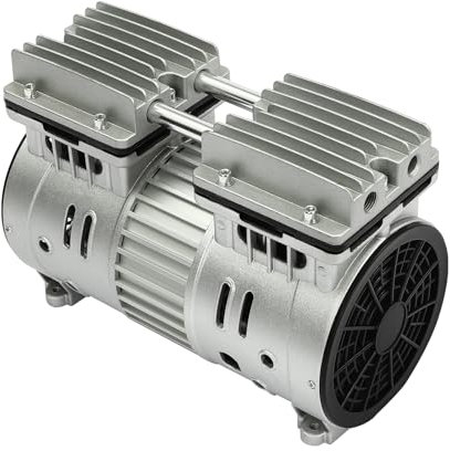 Compresor Silencioso de Aire, 550 W, Motor de 8 Bares, Sin Aceite, 1400 Rpm, Sin Caldera