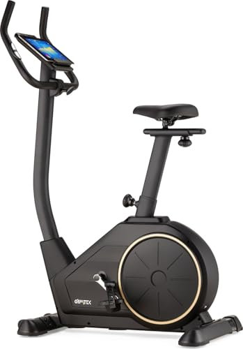 Gymtek XB2500 Heimtrainer Fahrrad, 16 Magnetische Widerstandsstufe, Hometrainer Fahrrad, Indoor Bike, Ergometer Heimtrainer Klappbar, Fitnessbike Zuhause, Stille Stationäre Fahrrad für Zuhause