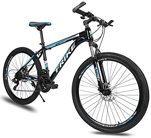 Vuxen mountainbike cykel med aluminiumram Cykel 26 tum 3-ekrad skivbroms på hjul 21/24/27 växlar Herrcykel för en stig, spår och berg/Röd/24