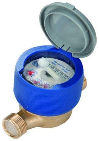 Gioanola Super Dry Contatore d'Acqua Fredda a Getto Unico 5 rulli Completa di raccordi T30 USF/15