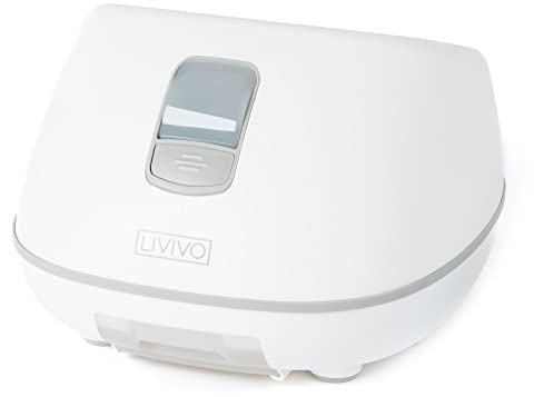 LIVIVO Shiatsu Steam Foot Spa With Timer Massager Rollers Herbal Aromatherapy Refill Prevents Muscle Soreness Increase Blood Flow Relief From Fatigue Stress Improves Sleep Skin Deep Kneading