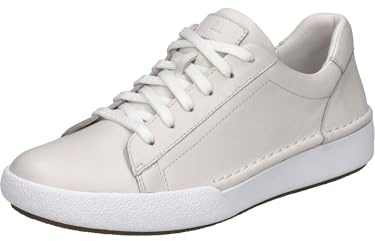 Josef Seibel Women Low-Tops Claire 01, Ladies Trainers,Width G (Regular),Removable Insole,lace up Shoe,Leisure,Low Shoe,White (Weiss),37 EU / 4 UK
