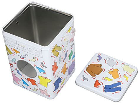 Scatola Portaoggetti per Detersivo in Ferro, Bidone per Bucato per Lavanderia con Arredamento per Lavanderia in Fattoria Cesti per Biancheria Deposito per Biancheria