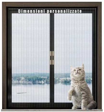 Lesone Rete di Sicurezza della Finestra del Gatto su Misura, Reti Antistrappo, Rete Autoadesiva Dell'insetto della Anti-Zanzara, Rete Invisibile della Guardia di Finestra/Balcone