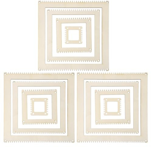 QUARKZMAN 12pcs Métier À Tisser, Kit De Métier À Tisser Carré À Engrenage De 2 4 6 8 Pour DIY, Décoration Murale, Création De Tapisseries Et Artisanat Tricoté