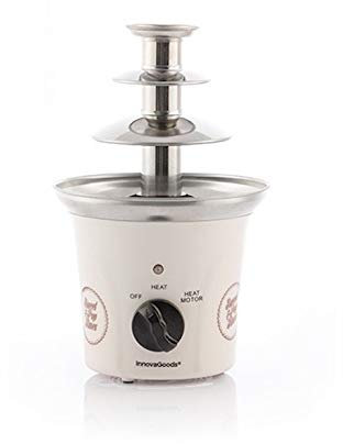 TSC - Fontaine à chocolat fondue - acier inoxydable - 70W- Blanc
