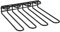 APS 93399 Gläserschiene, 29,5 x 32 x 6 cm, hochwertiger Gläserhalter aus verchromtem Weinglashalterung für 12 Gläser, Halter zum Aufhängen von Gläsern für Hausbar, Küche, Bar, Restaurant, schwarz