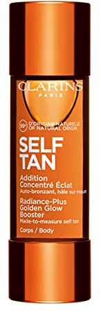Clarins Self Tanning Body Booster | Self Tanning Drops For Body To Mix With Moisturizer | Natural, Long-Lasting, Streak-Free, Buildable Tan | Hydrates | Non-Staining | 99% Natural Ingredients | 1 Oz