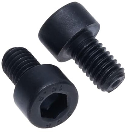 Cilindro Hex Gorra Empulgueras M6 (Pack of 10) Grado de Acero 10.9 Hexágono Enchufe Llave Allen Tornillo Pernos Sujetadores de Hilo Cilíndrica Tarea Pesada Estándar DIN912 Negro (6mm x 10mm)