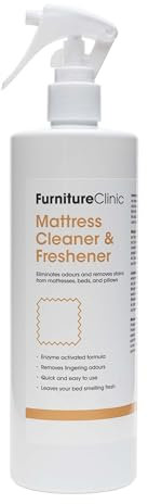 Furniture Clinic Mattress Cleaner & Freshener - Odour Eliminator & Deodoriser - Eliminates Odours and Removes Stains - Enzyme Cleaner - Urine Neutraliser - For All Mattresses, Beds, & Pillows - 500ml