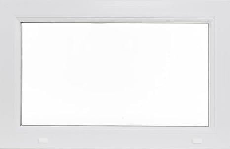 Festverglasung Fenster fest - Kunststofffenster Weiss BxH 45x100cm - Garagenfenster/Gartenhausfenster/Kellerfenster 45x100cm 2-fach Verglast