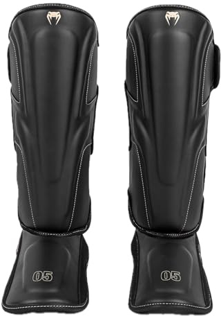 Venum Impact Evo Shinguards - Black - Large