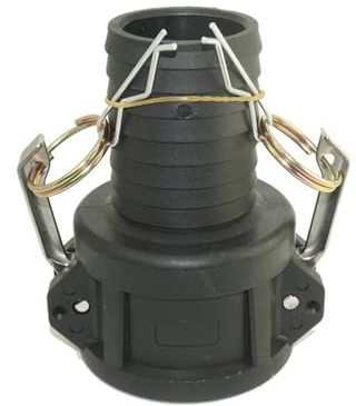 1,5 IBC Camlock C Adattatore femmina tubo coda connettore serbatoio acqua carburante adattatore femmina per tubo da giardino, olio combustibile acqua raccordo