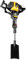 52cc Garden Tree Digger Portable 2 Stroke Petrol Garden Tree Excavator Handheld Trencher Excavator Machine Petrol Engine Hole Digger Powered Planting Shovel Rock Drilling Machine for Garden and Farm