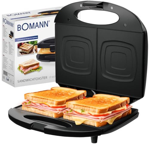 Appareil à Sandwich/Croque-monsieur Noir Bomann ST6074CB-Noir