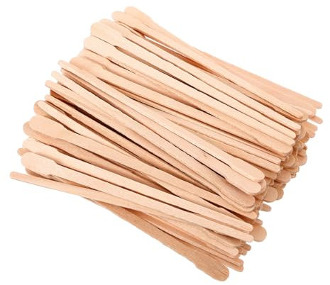 VALICLUD Holz Wachsstäbchen 100 Stück 88mm Haarentfernung Applikator Körper Haarwachs Nasenhaare Wachs Auftragen