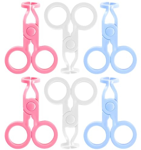 Mobestech Pinzas para Lentes de Contacto 6 Unidades Clip Cosmético, Removedor para Párpados, Herramienta Portátil para Quitar Lentes de Contacto, Accesorio para Uso en Salud Visual y