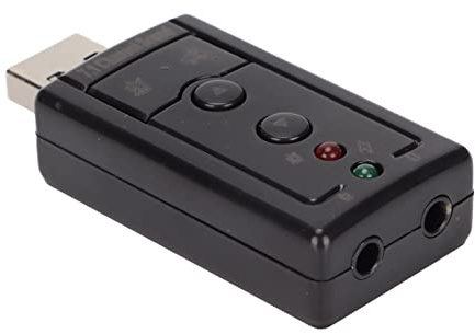 Cryfokt 7.1-kanals Virtuellt Ljudkort USB 2.0 med 3D-ljudeffekter för
