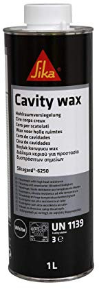 SIKA - Protection anti-corrosion automobile - Sikagard 6250 S Blanc - Cire pour corps creux - Réparation - Protection - Imperméabilisation - Pulvérisable - Sec au toucher - 1L