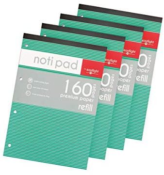 Eastlight Notipad A4 Topbound Refill Pad 160 Pages 80gsm - (Pack of 4)