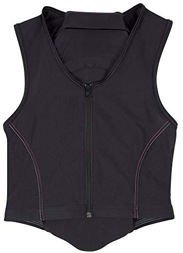 PFIFF 102842 Rückenprotektor 'Schutzengel' für Kinder, schwarz-pink S