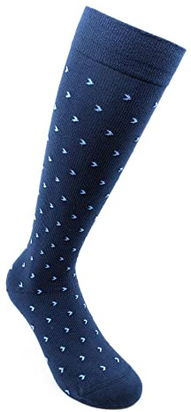 Relaxsan FANCY 810-D (Blue arrow, Tg.M) Gambaletti compressione graduata 15-21 mmHg Cotone Antiodore - Fantasia unisex uomo donna