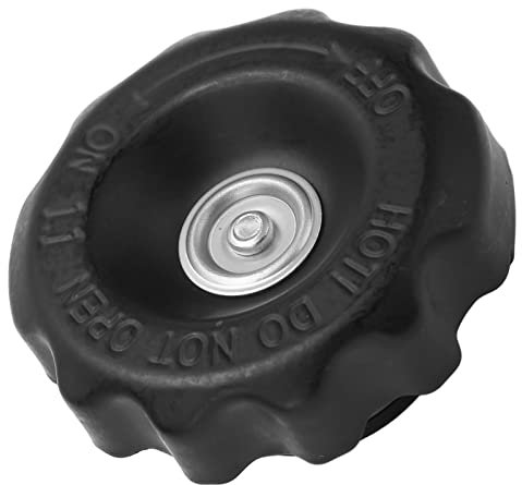 Jadeshay Tappo del radiatore del motociclo, 1.1bar 16PSI Tappo serbatoio acqua radiatore moto, Tappo di chiusura Guarnizione di pressione a prova di perdite (Nero)