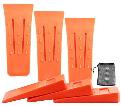 Cuñas para Talar Árboles, 6 PCS Cuña de Tala de Árboles de 6 Pulgadas, Cuña de Plástico, Cuñas de Tala de Motosierra, Cuña de Corte de Árboles de Plástico ABS, para Cortar árboles, Madera