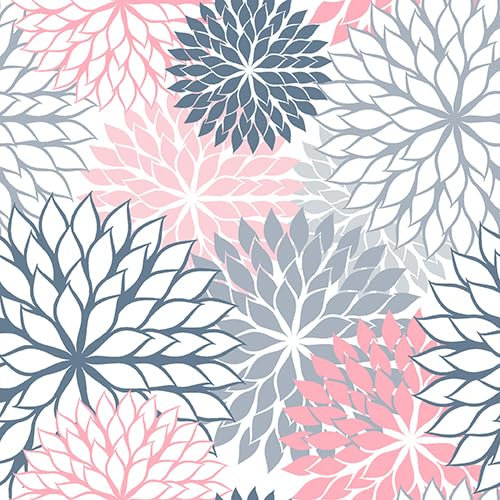 PAPSTAR 200 Servietten, 3-lagig 1/4-Falz 40 cm x 40 cm grau Floralies (88597, 10x20 Stück)