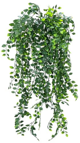 Fairblo 4 Stück Künstliche Hängepflanzen Efeu 80cm Lang Künstliche Pflanzen Wie Echt Kunstpflanze Hängend für die Wand Balkon Garten Hochzeit Party Indoor Outdoor Decor