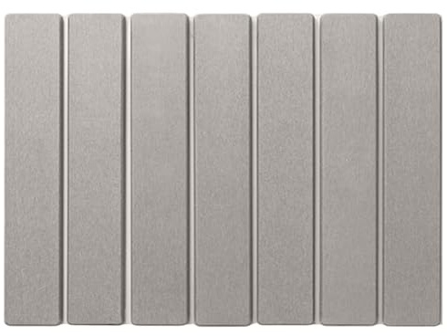 Alfombra de diatomeas Piedra de diatomita 40x30 cm ultraabsorbente de Secado rápido Plegable Antideslizante para baño o Cocina Gris Claro