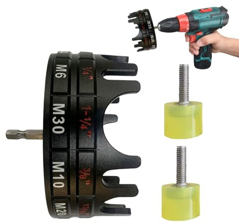 Générique Serre-Écrou pour Tiges Filetées - Mèche De Perçage Pour Boulons À Queue Hexagonale - Clé À Tige Filetée À Libération Rapide | Pour Matériel Lourd Et Travaux Intenses En Atelier Industriel