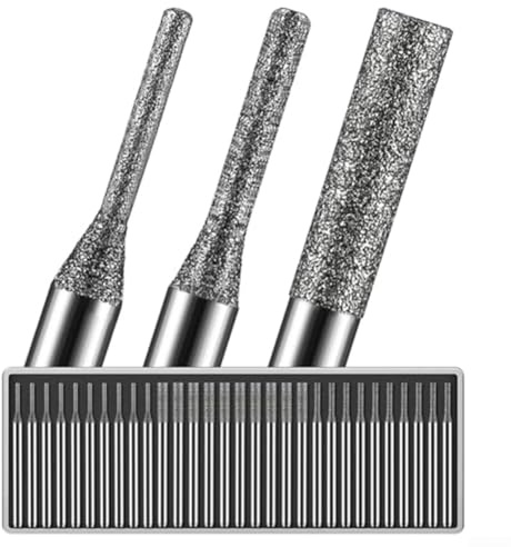 Kit di 30 punte diamantate per utensili rotanti utilizzati per perforare e incidere perline in pietra di vetro e ciondolo