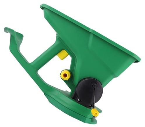 RUNROTOO Épandeur de Semences Portable pour Pelouse Réglage Ajustable, Matériau Plastique Vert, Outil Sûr pour Semis et Épandage en Jardinage