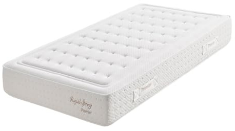 Moonia - Materasso Royal Spring Premier in Lattice HR 30, 80x190 cm - Anatomico ed ergonomico | Reclinazione multizona | Alto livello di comfort | Altezza +/- 30 CM