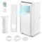 9000 BTU Compact Air Conditioning Unit | 3-In-1 Portable Air Conditioner, Dehumidifier, Cooling Fan with Remote Control | Digital Display, 24 Hour Timer & Window Venting Kit