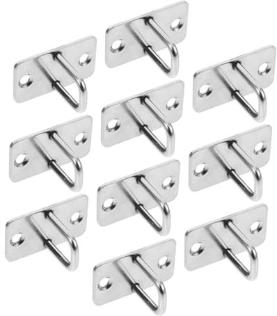 Generic 10Pcs Cabinet Locks with Stainless Steel Eye Plate Hooks for Secure Mailboxes and Electric Lock Systems Easy Operation and Build