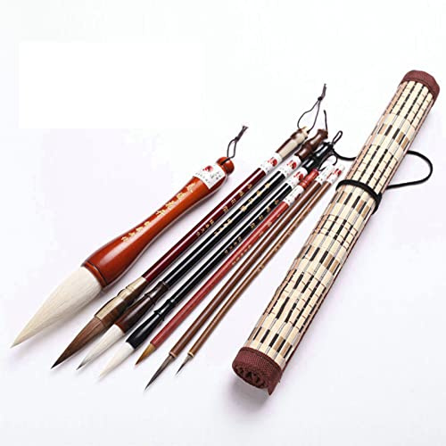 Sumi Lot de 7/11 pinceaux de calligraphie chinoise professionnels flexibles faits à la main pour débutants