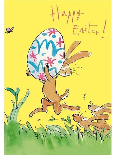 Quentin Blake Easter Card Bunny Egg – Illustrated Greeting Card
