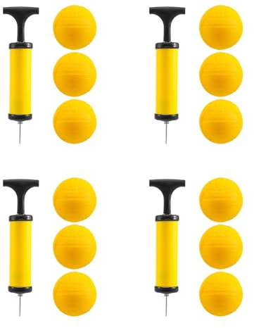 Tuminsi Roundnet - Pelota de Juego Reemplazable Pelotas Competitivas Mini Voleibol Paquete de 12 con Bomba