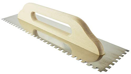 MKK® Spatule à dents avec manche en bois 480 x 130 mm