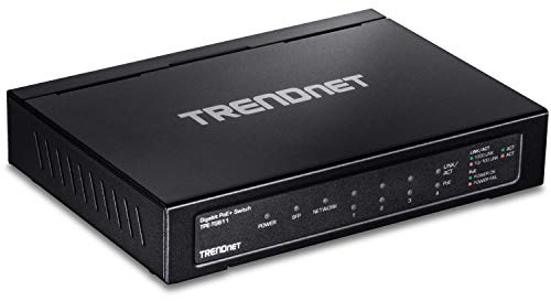 TRENDnet, TPE-TG611, Switch PoE+ Gigabit a 6 porte, 4 porte Gigabit Poe+, 1 porta Gigabit, 1 slot SFP, supporta moduli SFP in fibra 100/1000Base-FX