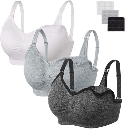 HBselect Womens Nursing Bras Wireless Maternity Bras Breastfeeding Bras