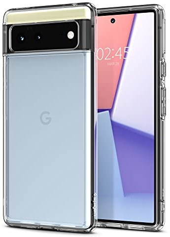Spigen Ultra Hybrid Hülle Kompatibel mit Google Pixel 6 -Crystal Clear