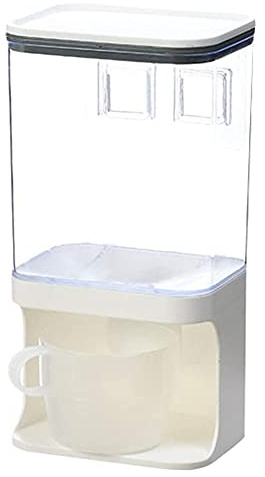 Hopbucan Wall-Mounted Dry Food Dispenser, Cereal Dispenser,Storage Cereal Container, for Cereal,Rice Containers C