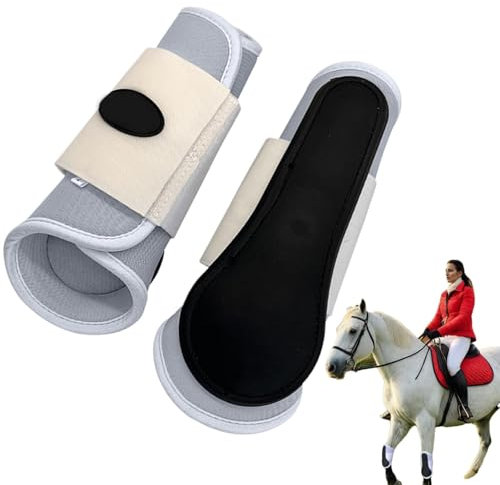 Gvblkq Pferdebeinbandagen, Pferdegamaschen,2 Stück Pferdebeinbandagen | Schützende Pferdebeinbandagen, atmungsaktive, Bequeme Pferdegamaschen zur Vorbeugung von Fliegenbissen