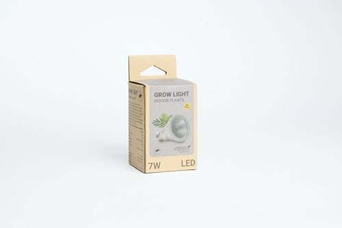 Venso EcoSolutions Growlight 'Indoor plants' LED E27 Pflanzenlampe, Vollspektrum, 7W Pflanzen Lampe für Zimmerpflanzen, Venso Ecosolutions, verbesserte Photosynthese, höhere Chlorophyllbildung, Venso