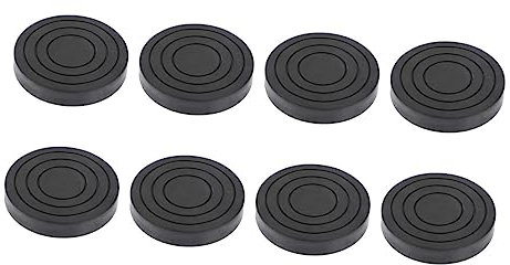 NUOBESTY 8piezas Almohadillas Antivibración para Pies De Lavadora Negras Protector De Piso Soportes De Bandeja para Lavadora Pedestal De Lavandería Estabilizadores De