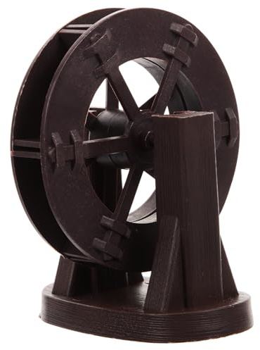 Happyyami Micro Rotating Water Wheel Fountain Ornament Artificial Rockery Rotation Wheel for DIY Waterfall Cascade Decoration Compact Water Feature for Outdoor and Indoor Zen Garden